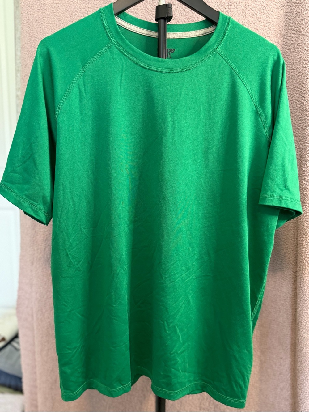 Lands’ End Men’s Green Performance Athletic Short Sleeve Shirt Size M